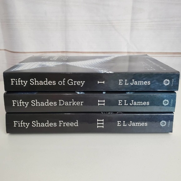 Fifty Shades of Grey by E.J. James Paperback Trilogy Romance Book Set of 3 - Picture 4 of 7